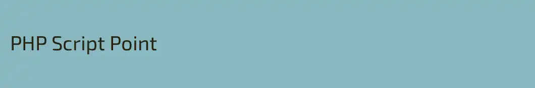 PHP Script Point